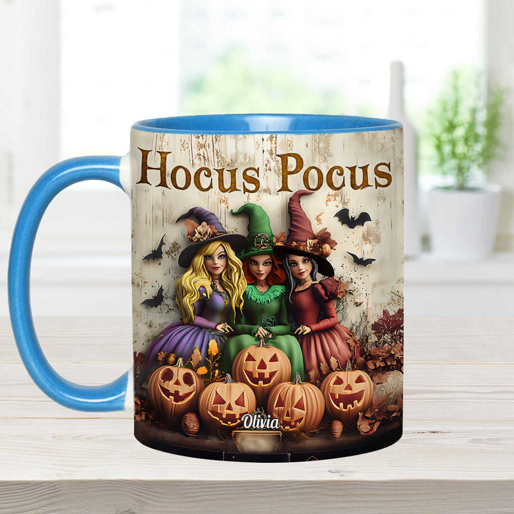 Personalized Hocus Pocus Witches Accent Mug Custom Name Gift Accent Mug GradoCreations