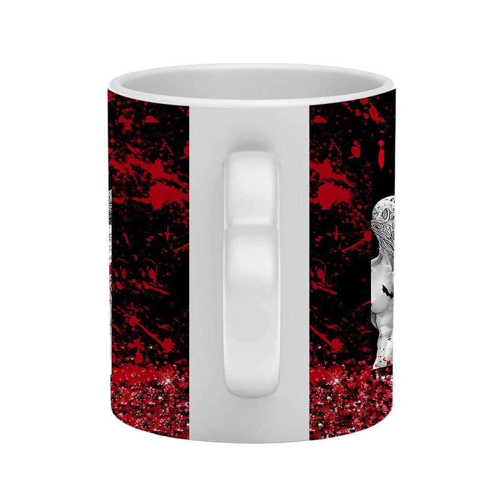 Personalized Heart Handle Mug with 'I Like Bad Boys' Design for Friends Heart Handle Mug GradoCreations