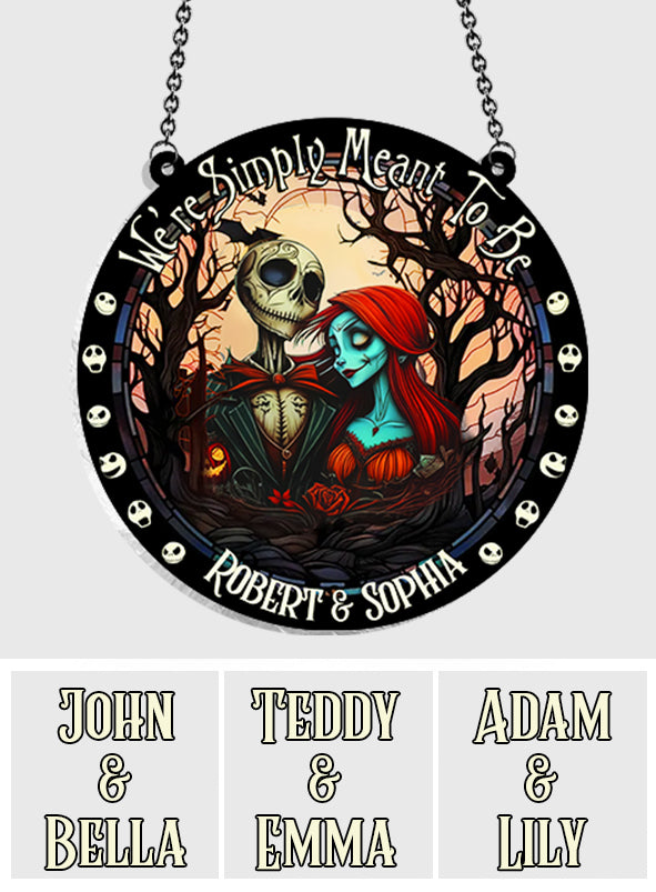 Personalized Nightmare Suncatcher Ornament Unique Gift for Couples Window Hanging Suncatcher Ornament GradoCreations