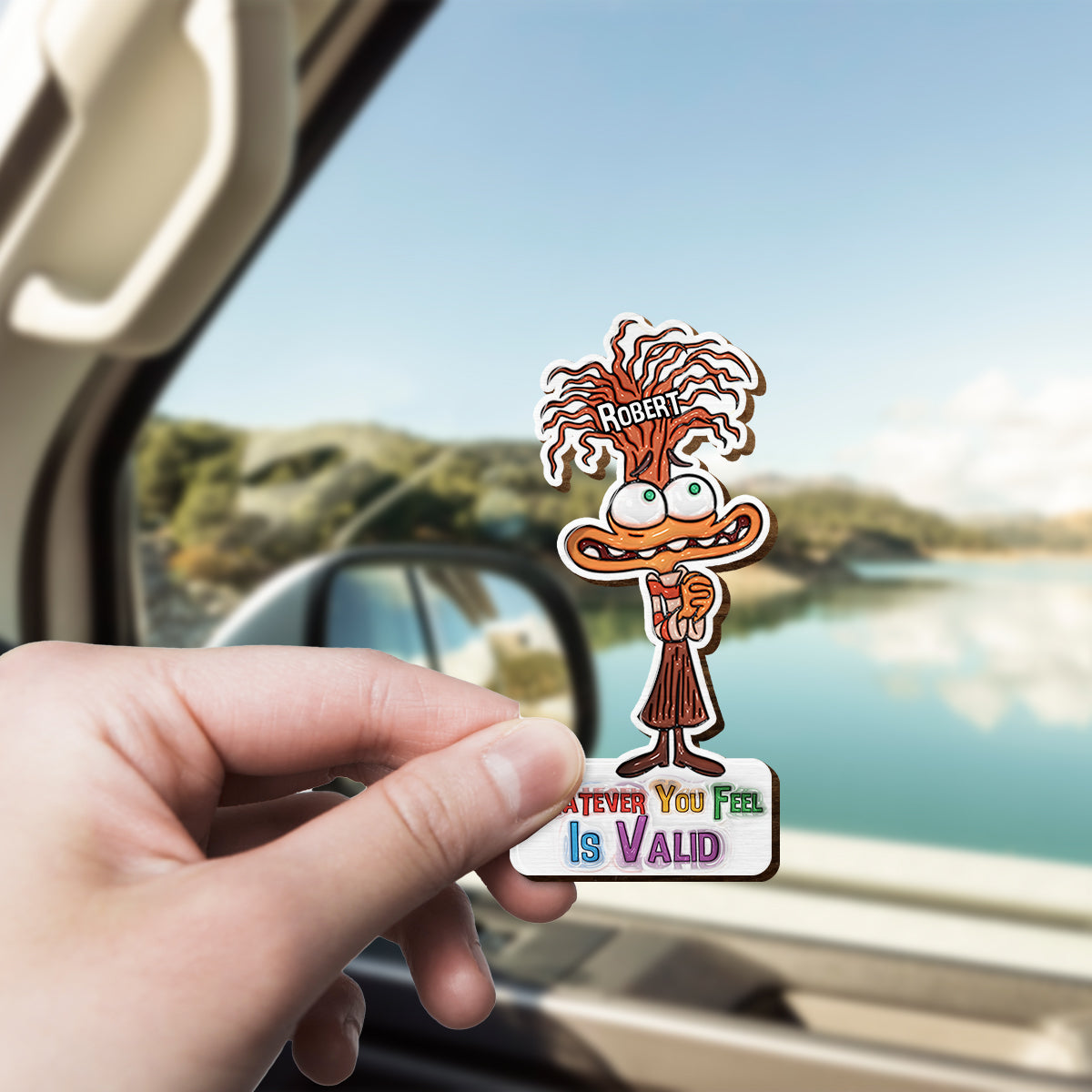 Personalized Car Visor Clip Custom Name Gift for Any Occasion Shaped Car Visor Clip GradoCreations