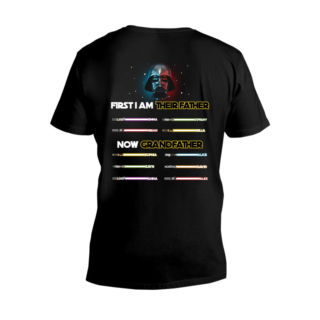 Personalized Darth Vader T-shirt and Hoodie for Grandfather's Day T-shirt And Hoodie GradoCreations