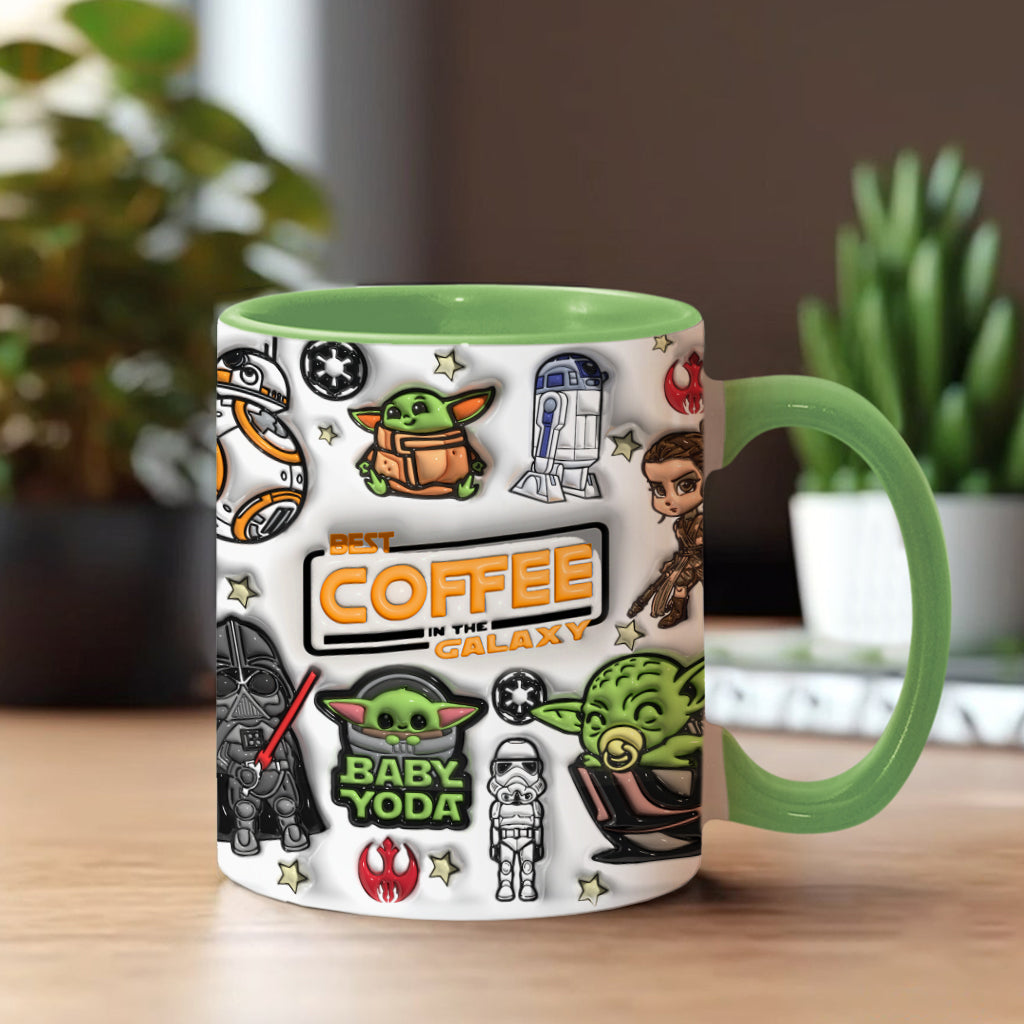 Personalized The Force Accent Mug Custom Name Gift for Star Wars Fans Accent Mug GradoCreations