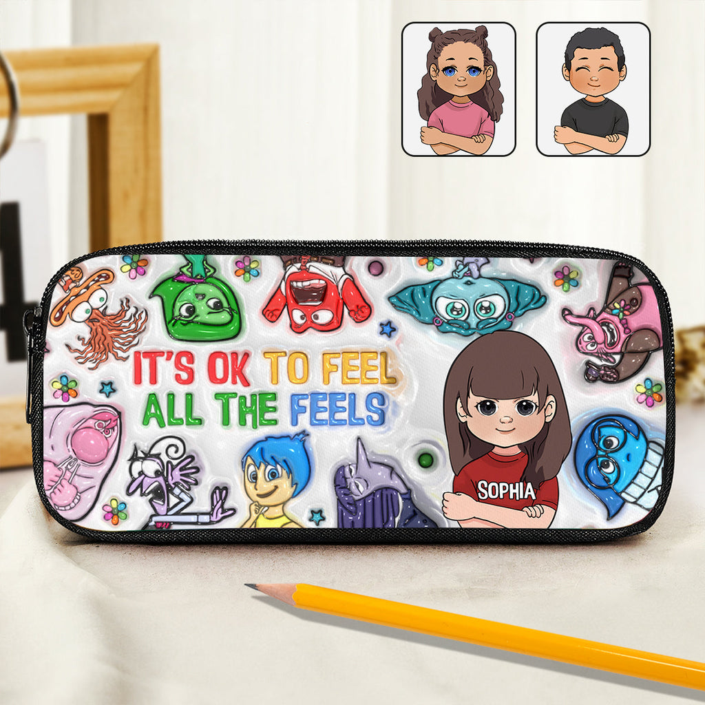 Personalized Kids Pencil Case with Fun Characters & Custom Name Pencil Case GradoCreations