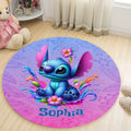 Personalized Ohana Round Rug Custom Name Fun Décor Gift Round Rug GradoCreations