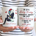 Personalized Kinky Couple Mug Custom Name Gift for Valentine's Day Mug GradoCreations