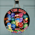 Personalized Round Wood Sign with Custom Name for Kids' Room Round Wood Sign GradoCreations
