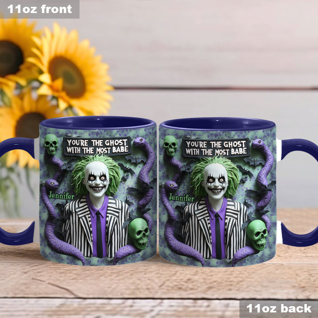 Personalized Accent Mug You're The Ghost With The Most Gift Accent Mug GradoCreations