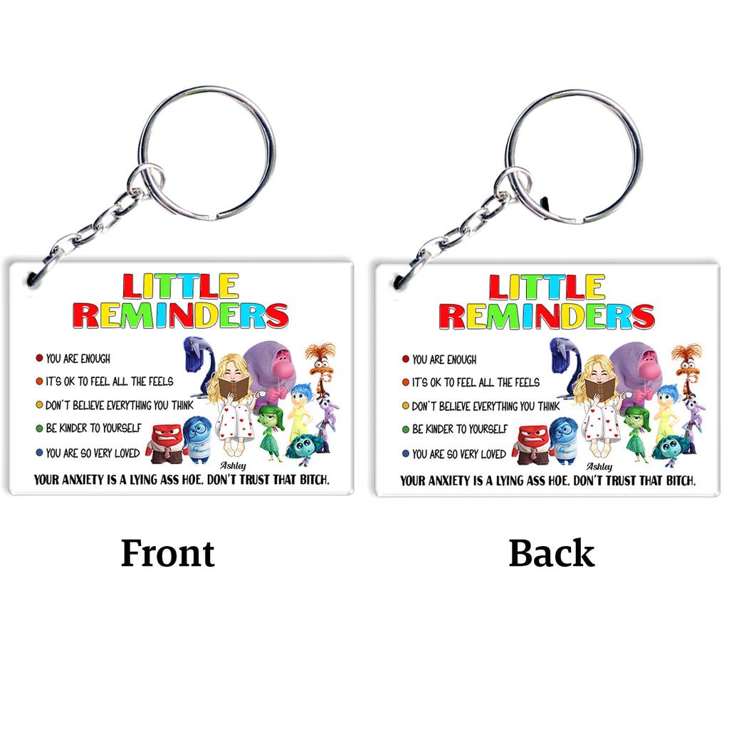 Personalized Acrylic Keychain with Motivational Quotes Gift Keychain GradoCreations