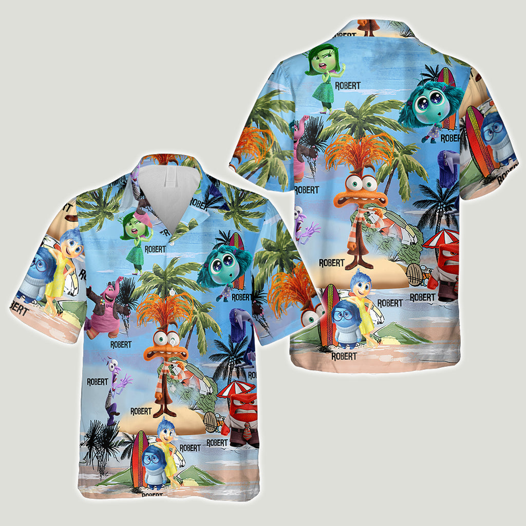 Personalized Inside Out Hawaiian Shirt Custom Name Gift Hawaiian Shirt GradoCreations