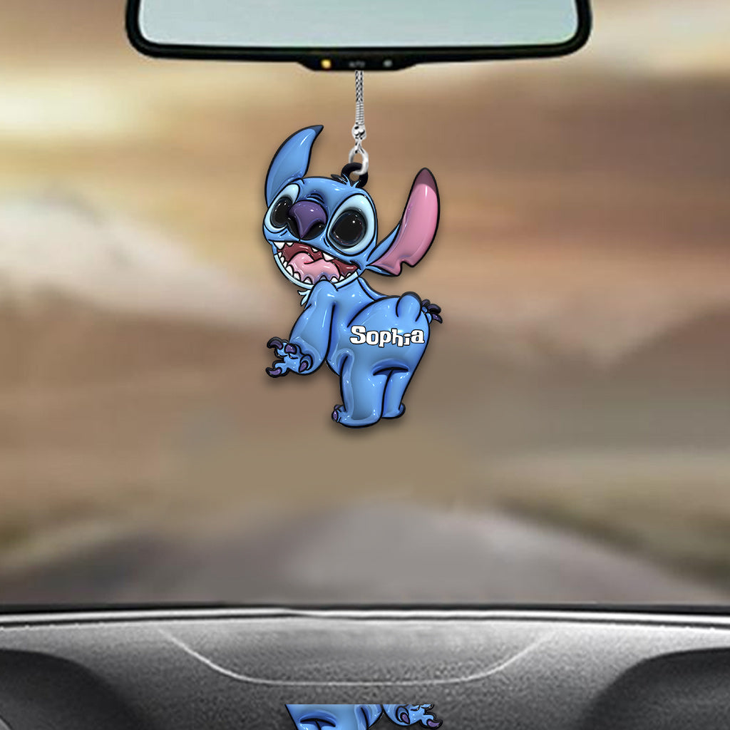 Personalized Ohana Car Ornament Custom Name Gift for Family Car Ornament GradoCreations