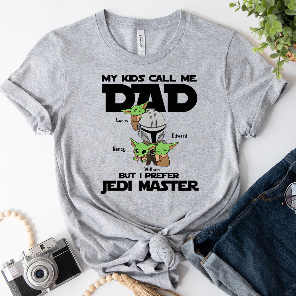 Personalized Jedi Master T-shirt & Hoodie Gift for Dad T-shirt & Hoodie GradoCreations