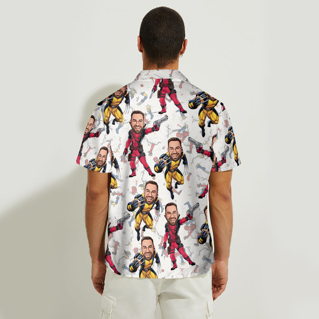 Personalized Cartoon Hawaiian Shirt Custom Name Gift for Him Hawaiian Shirt GradoCreations