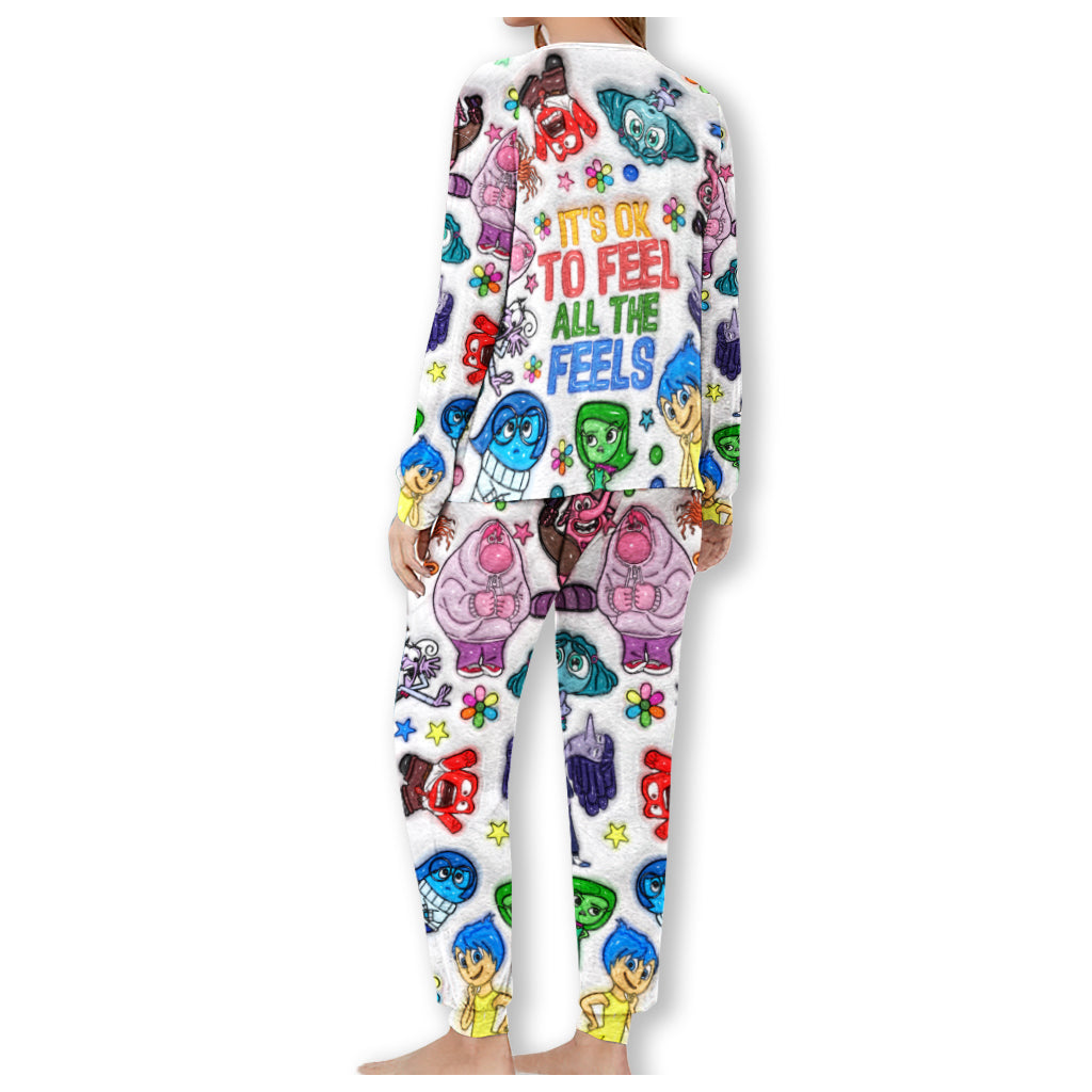 Personalized Pajama Set Cute Long Sleeve Leggings Gift for Kids Pajamas Set GradoCreations