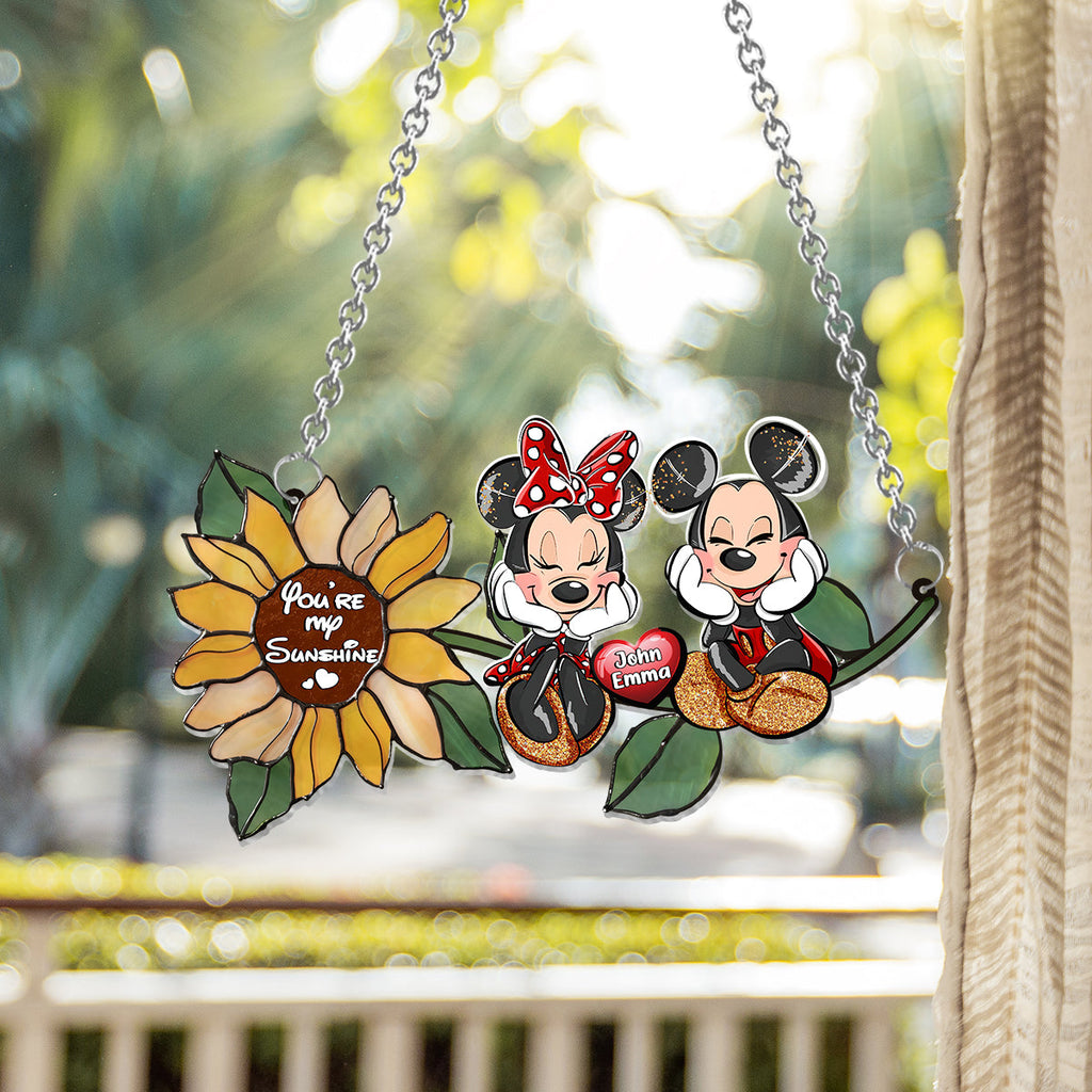 Personalized Sunflower Suncatcher Ornament for Home Decor Window Hanging Suncatcher Ornament GradoCreations
