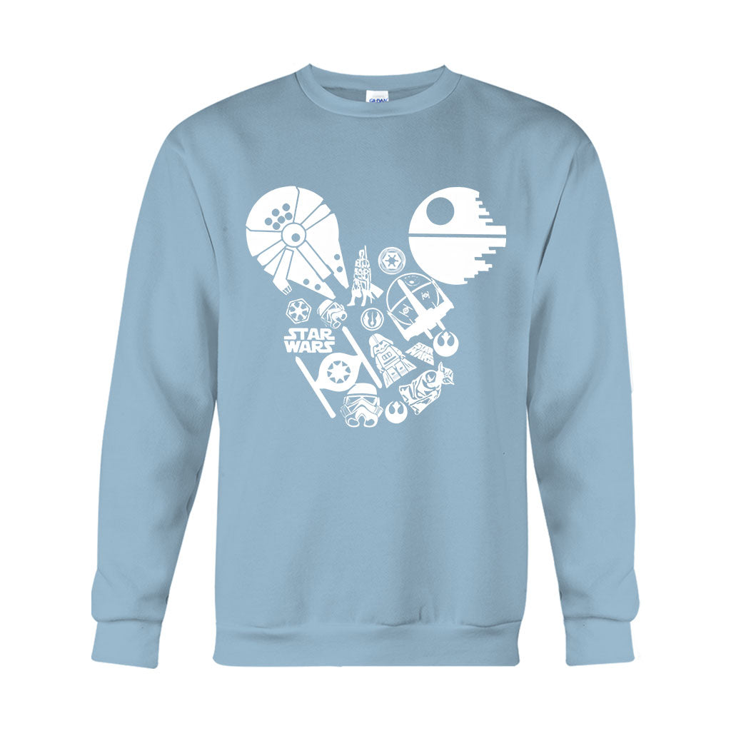 Personalized Star Wars Mouse Ears T-shirt & Hoodie Gift for Fans T-shirt & Hoodie GradoCreations