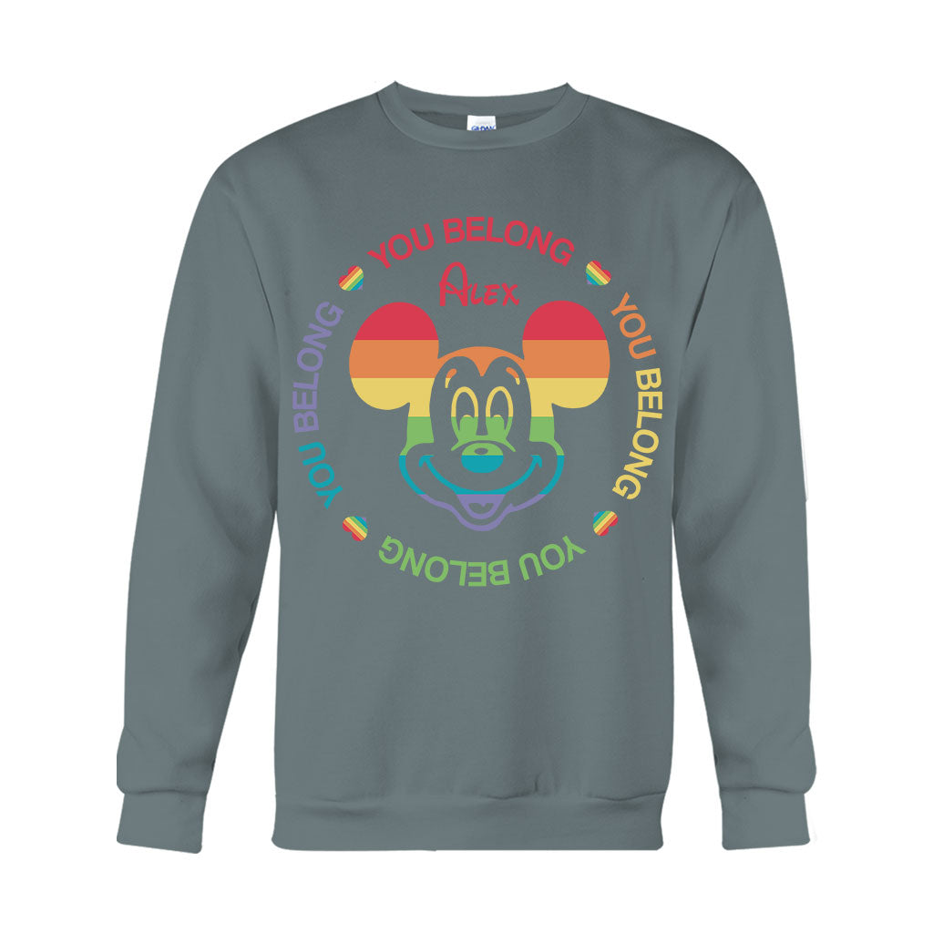 Personalized LGBT Pride T-shirt & Hoodie with Custom Name T-shirt & Hoodie GradoCreations