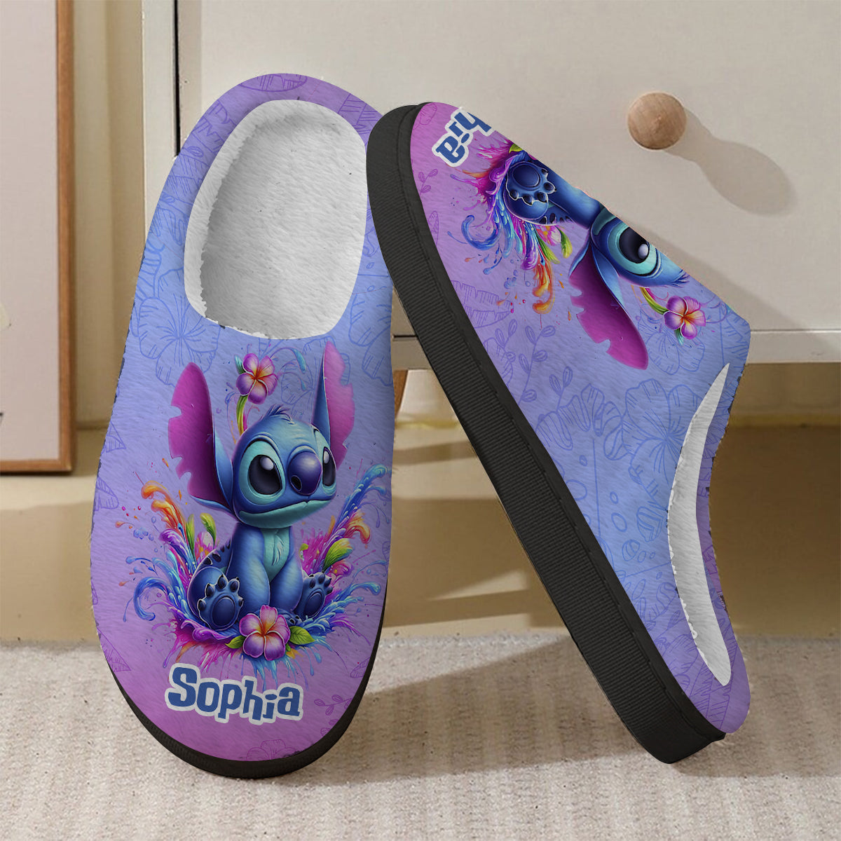 Personalized Cozy Slippers with Custom Name for Kids Slippers GradoCreations