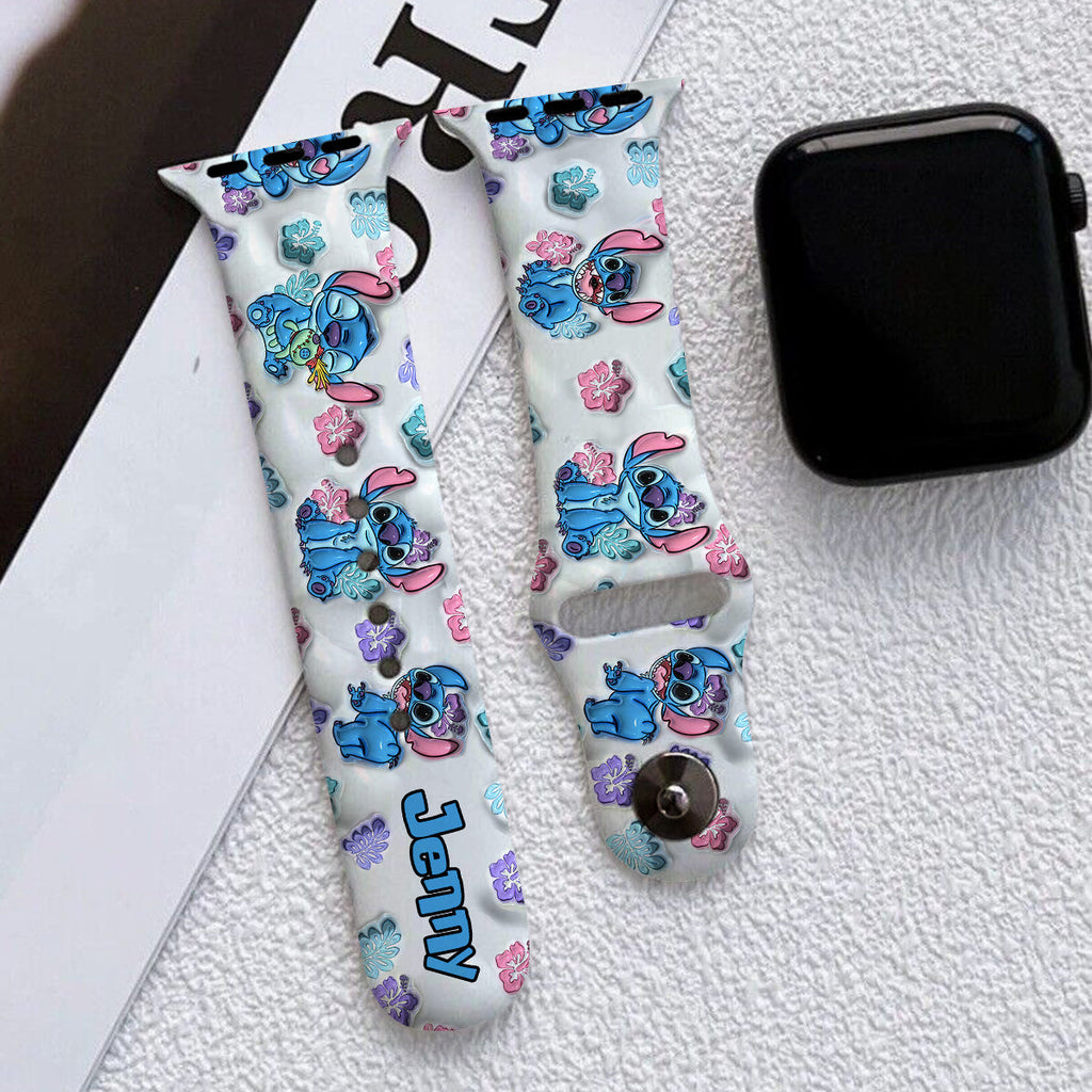 Personalized Stitch Apple Watch Band Custom Name Gift for Her Apple Watch Band GradoCreations