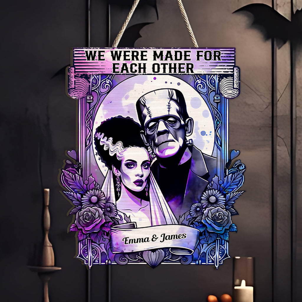 Personalized Custom Shaped Wood Sign for Couples - Unique Gift Wood Sign GradoCreations