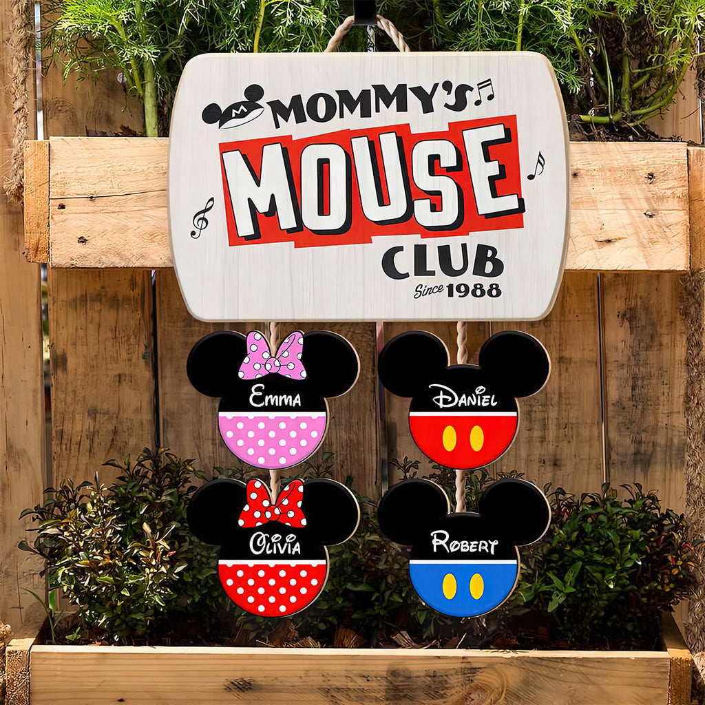 Personalized Mickey Mouse Pallet Wood Sign Custom Family Gift Pallet Wood Sign GradoCreations