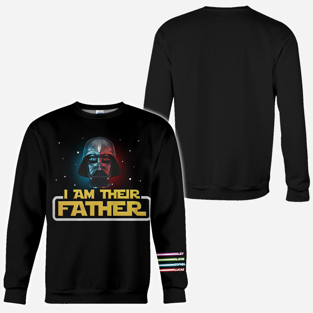 Personalized I Am Your Father All Over Shirt Custom Names Gift for Dad All Over Shirt GradoCreations