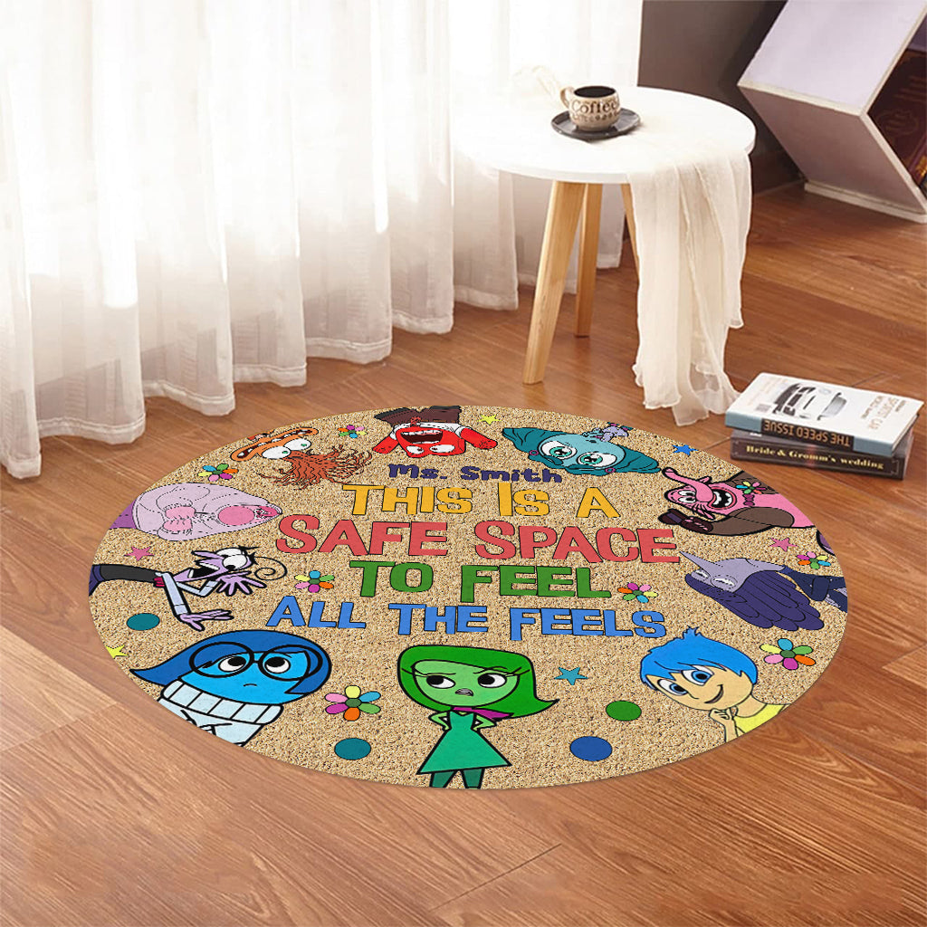 Personalized Autism Awareness Round Rug Gift for Teachers Round Rug GradoCreations