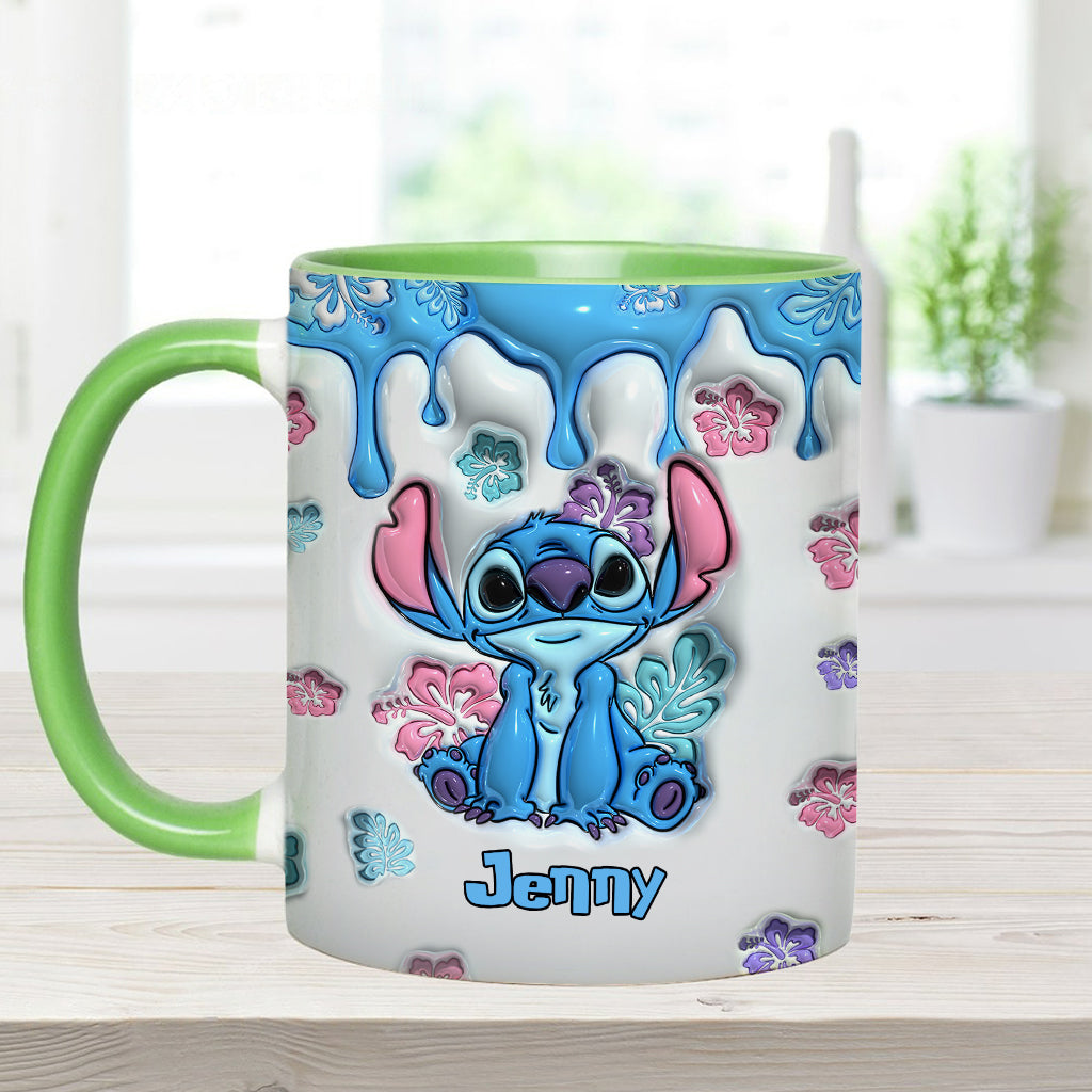 Personalized Ohana Accent Mug Custom Name Gift for Birthdays Accent Mug GradoCreations