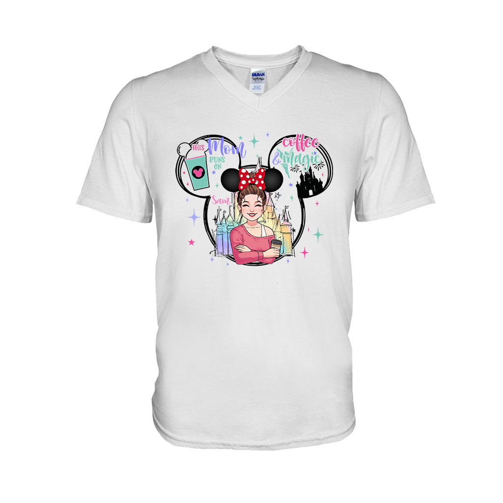 Personalized Coffee Magic Mouse T-shirt for Mom – Custom Name Gift T-shirt & Hoodie GradoCreations