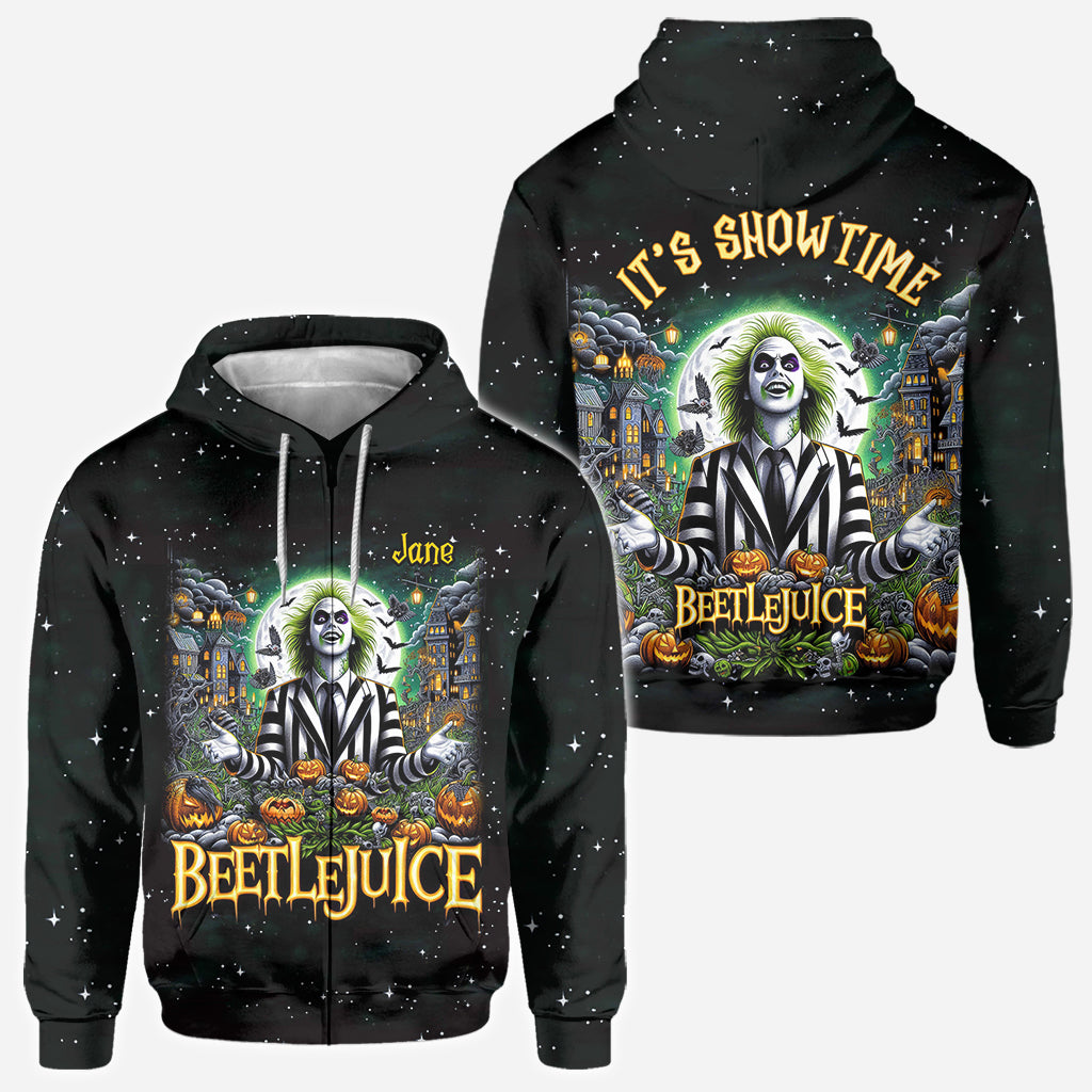 Personalized Beetlejuice All Over Shirt Custom Name Halloween Gift All Over Shirt GradoCreations