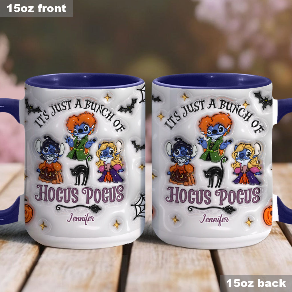 Personalized Halloween Ohana Ceramic Mug Custom Name Gift Accent Mug GradoCreations
