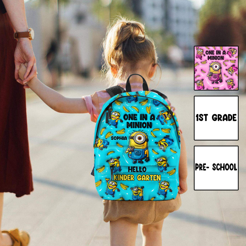 Personalized Minions Backpack for Kids - Custom Name Gift for Back to School Backpack GradoCreations