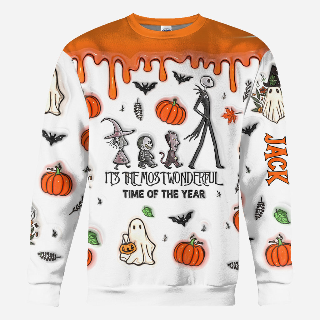 Personalized Nightmare Before Christmas All Over Shirt for Halloween All Over Shirt GradoCreations