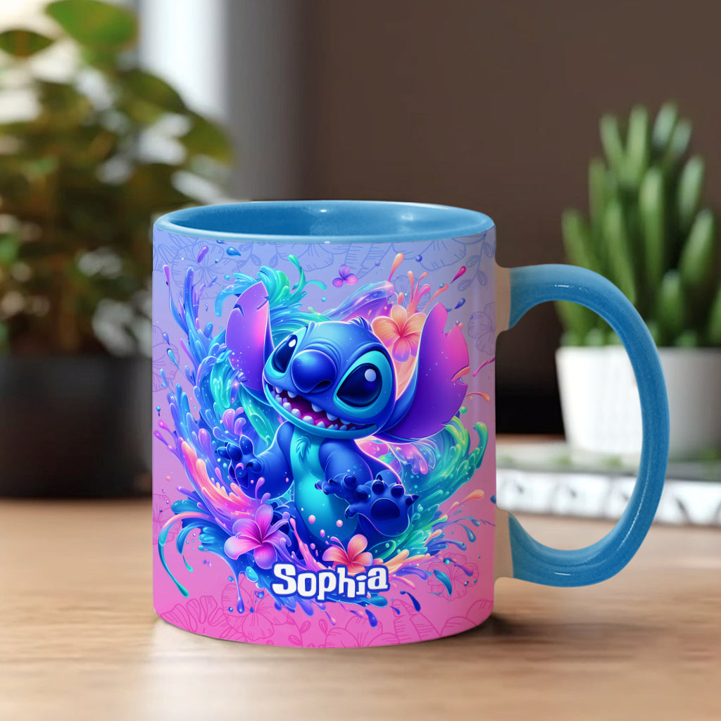 Personalized Ohana Accent Mug Custom Name Gift for Mom Accent Mug GradoCreations
