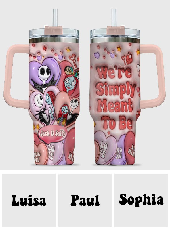 Personalized Tumbler With Handle for Couples | Unique Gift Idea Tumbler With Handle GradoCreations