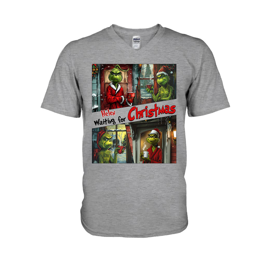 Personalized Grinch Christmas T-shirt & Hoodie Gift for Mom T-shirt & Hoodie GradoCreations
