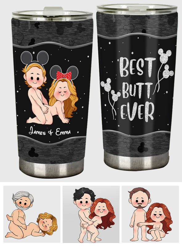 Personalized Naughty Mouse Tumbler Custom Name Gift for Couples Tumbler GradoCreations