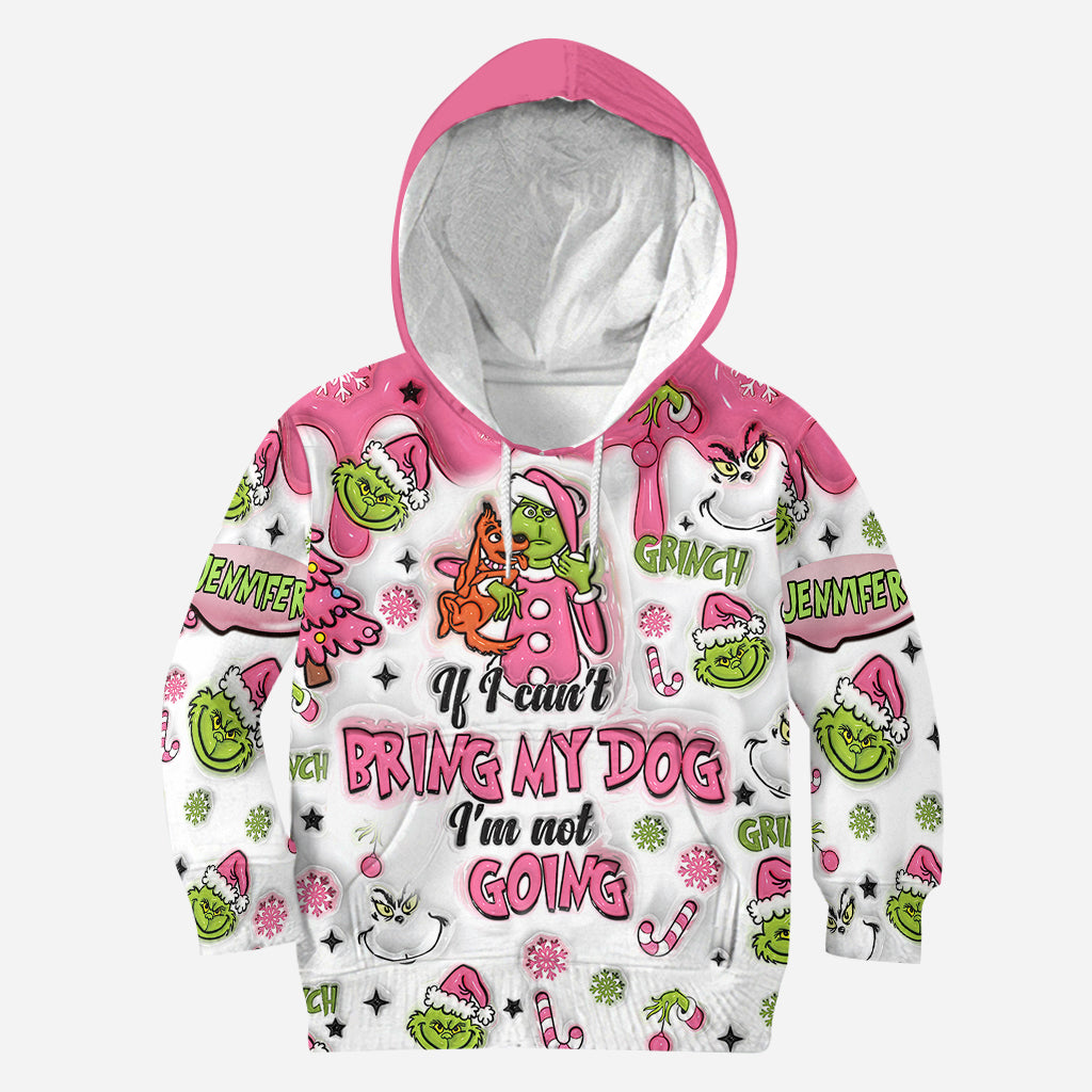 Personalized Christmas All Over Shirt with Grinch Design for Dog Lovers All Over Shirt GradoCreations