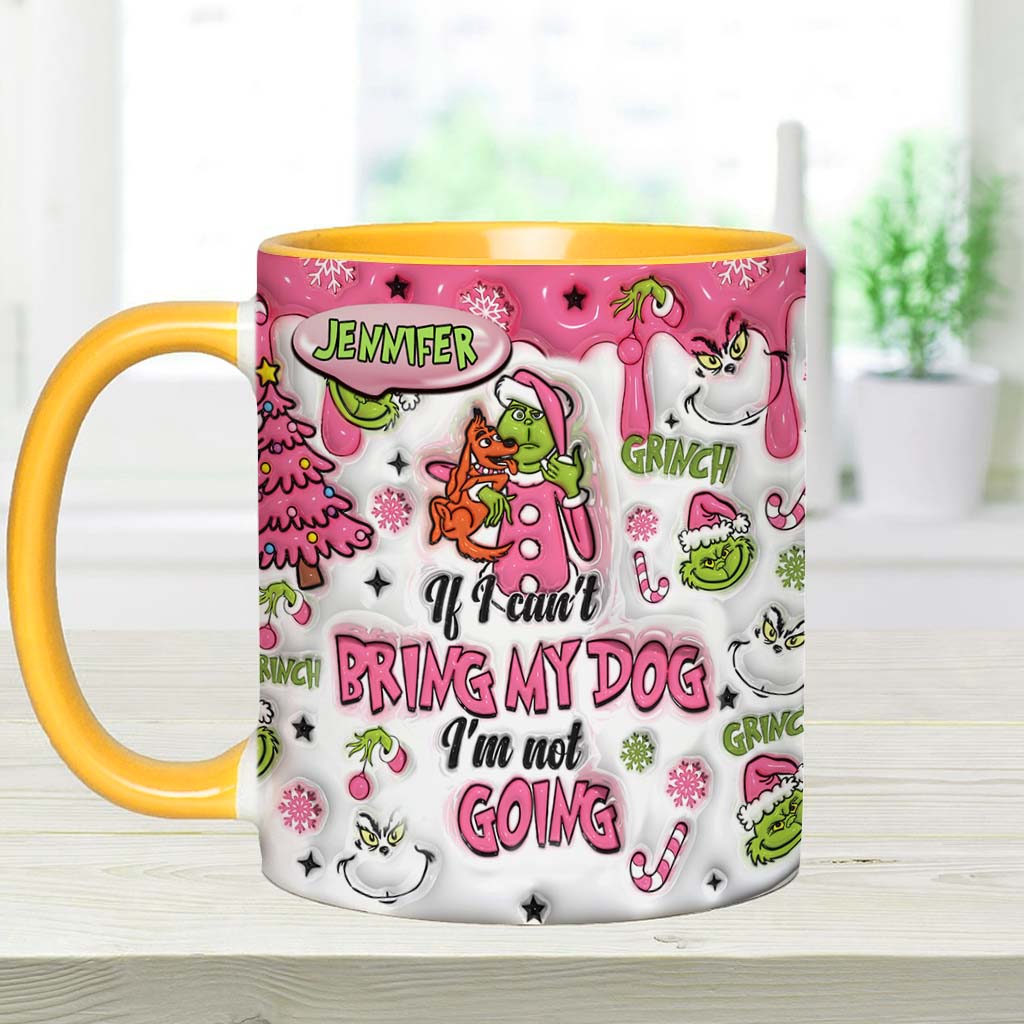 Personalized Grinch Accent Mug Custom Name Gift for Dog Lovers Accent Mug GradoCreations