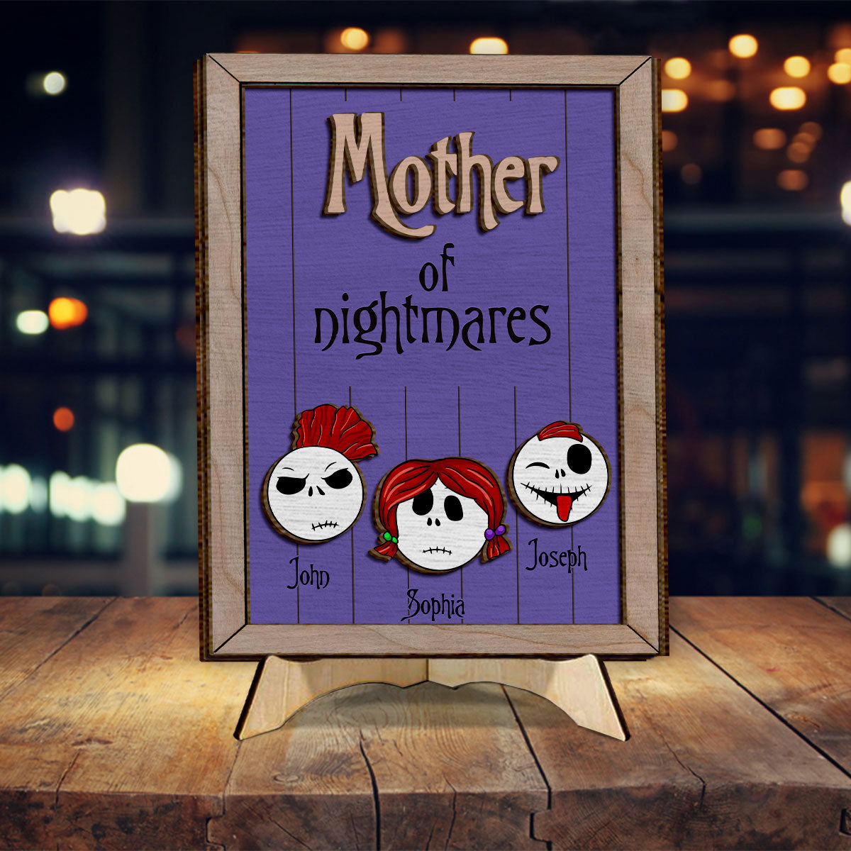 Personalized 2 Layered Wood Sign for Family Gift Decor 2 Layered Wood Sign GradoCreations