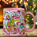 Personalized Merry Grinchmas Accent Mug Custom Name Holiday Gift Accent Mug GradoCreations