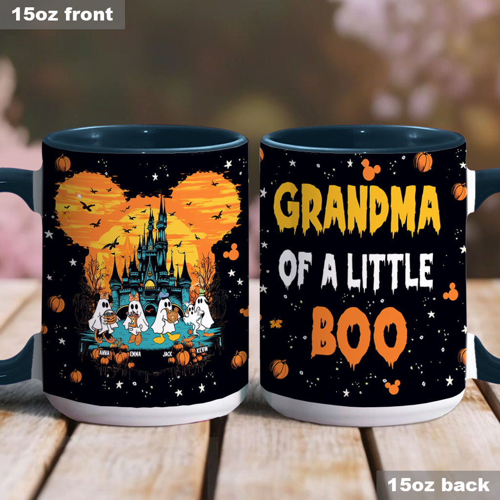 Personalized Halloween Mug for Grandma Custom Name Boo Crew Gift Accent Mug GradoCreations