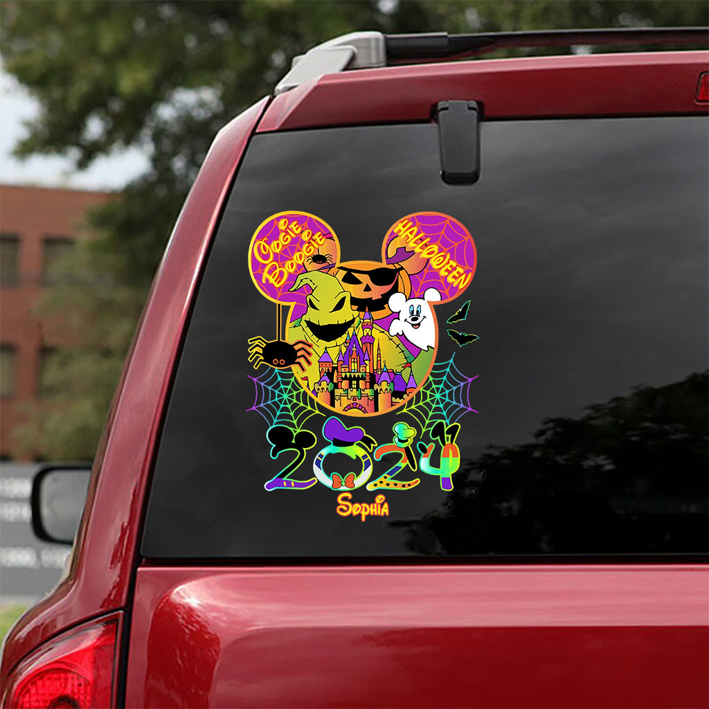Personalized Halloween Mouse Decal Custom Name Gift Decal Full GradoCreations