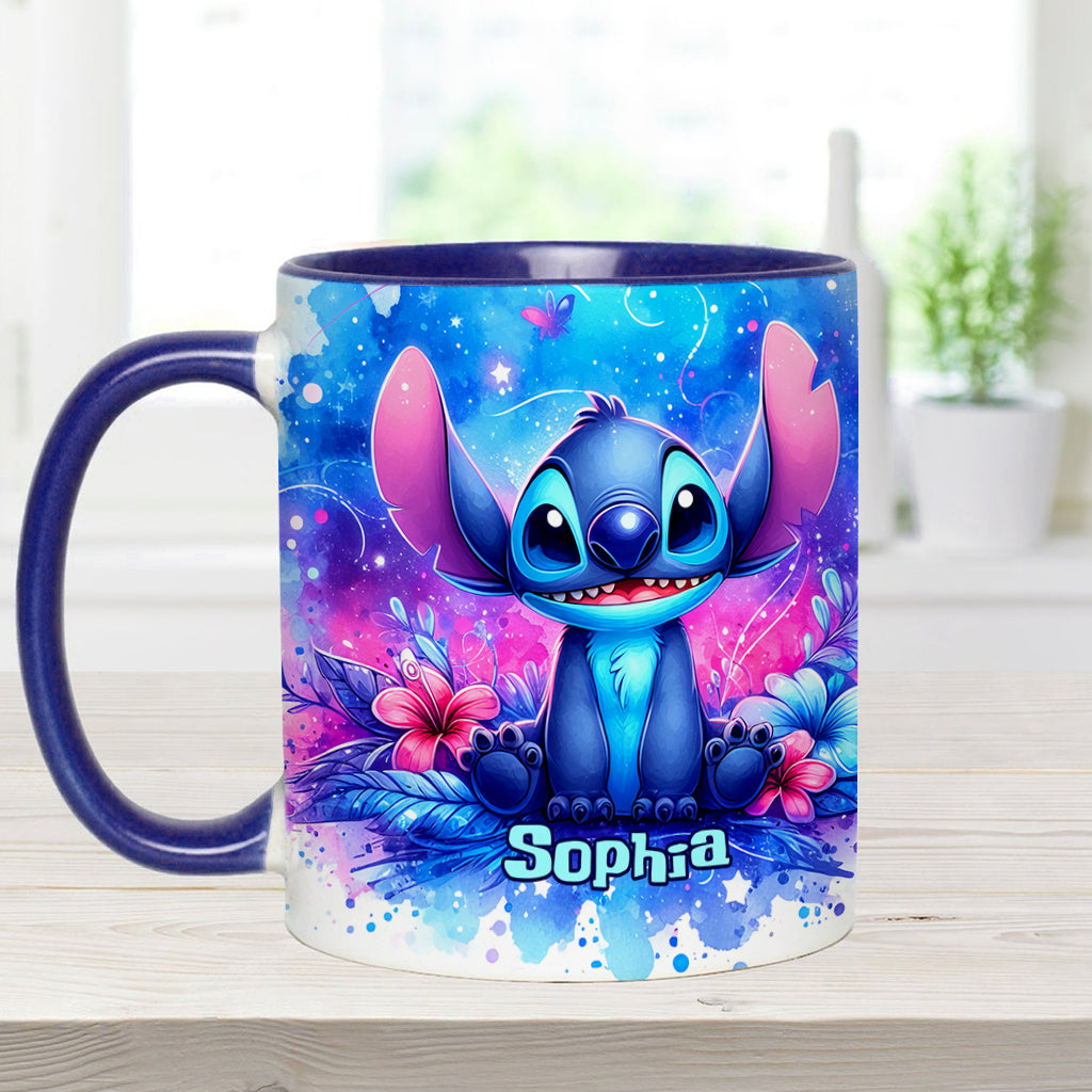 Personalized Ohana Accent Mug Custom Name Gift for Family Accent Mug GradoCreations