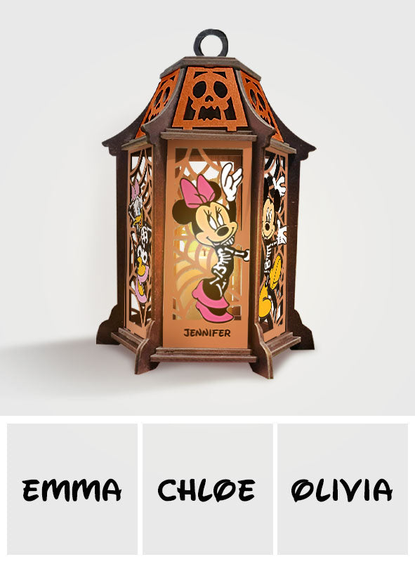 Personalized Laser Cut Halloween Lantern with Custom Name Laser Cut Lantern GradoCreations
