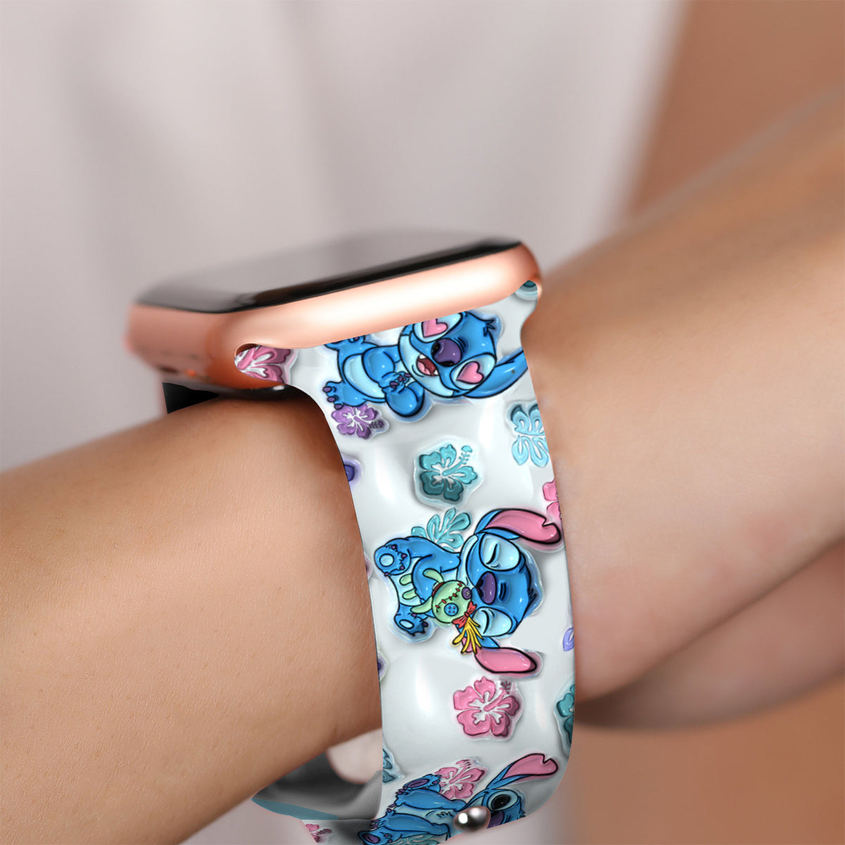 Personalized Stitch Apple Watch Band Custom Name Gift for Her Apple Watch Band GradoCreations