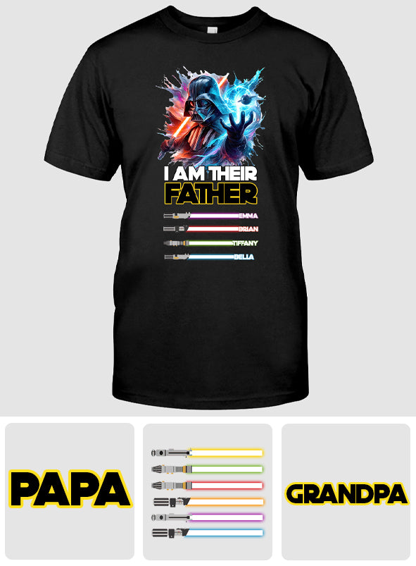 Personalized I Am Their Father T-shirt Gift for Dad T-shirt & Hoodie GradoCreations