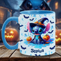 Personalized Halloween Ohana Accent Mug with Custom Name Accent Mug GradoCreations