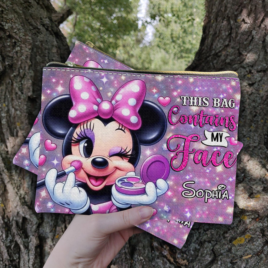 Personalized Mouse Pouch with Cute Character Design for Girls Pouch GradoCreations