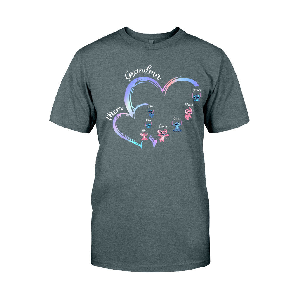 Personalized Grandma T-Shirt & Hoodie with Ohana Design for Family Gifts T-shirt & Hoodie GradoCreations