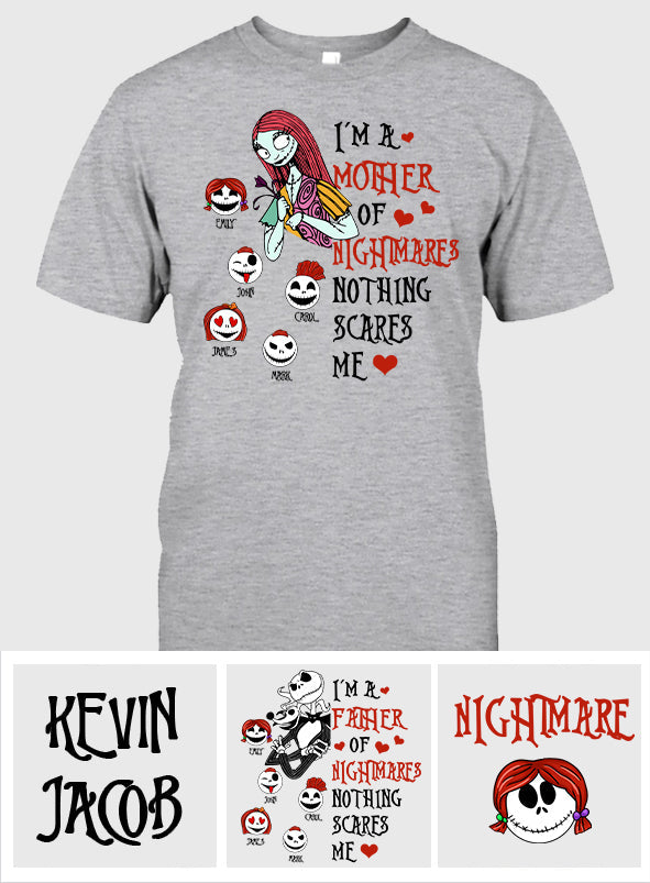 Personalized Nightmare T-shirt and Hoodie Gift for Dad | Halloween & Father's Day T-shirt & Hoodie GradoCreations